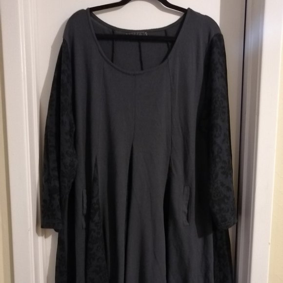 ice silk Sweaters - Grey sweater dress